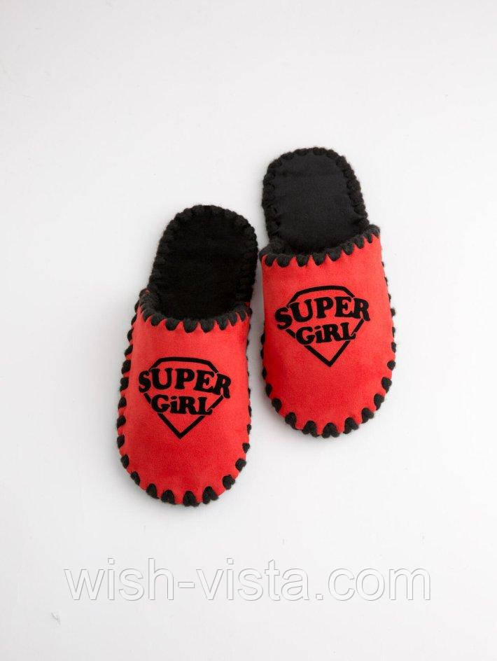 Жіночі домашні капці Family Super Girl Червоний 36-37 (n0104-37f-026b)