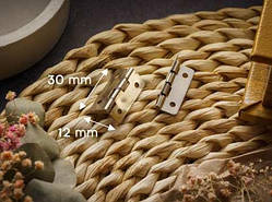 Навіси 90 градусів. Колір "нікель". 30х12мм / Навіси 90 градусів. Колір "нікель". 30х12мм