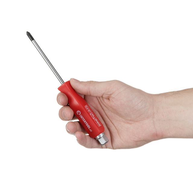 Викрутка ударна PH 2*100 мм, CrV INTERTOOL HT-0487
