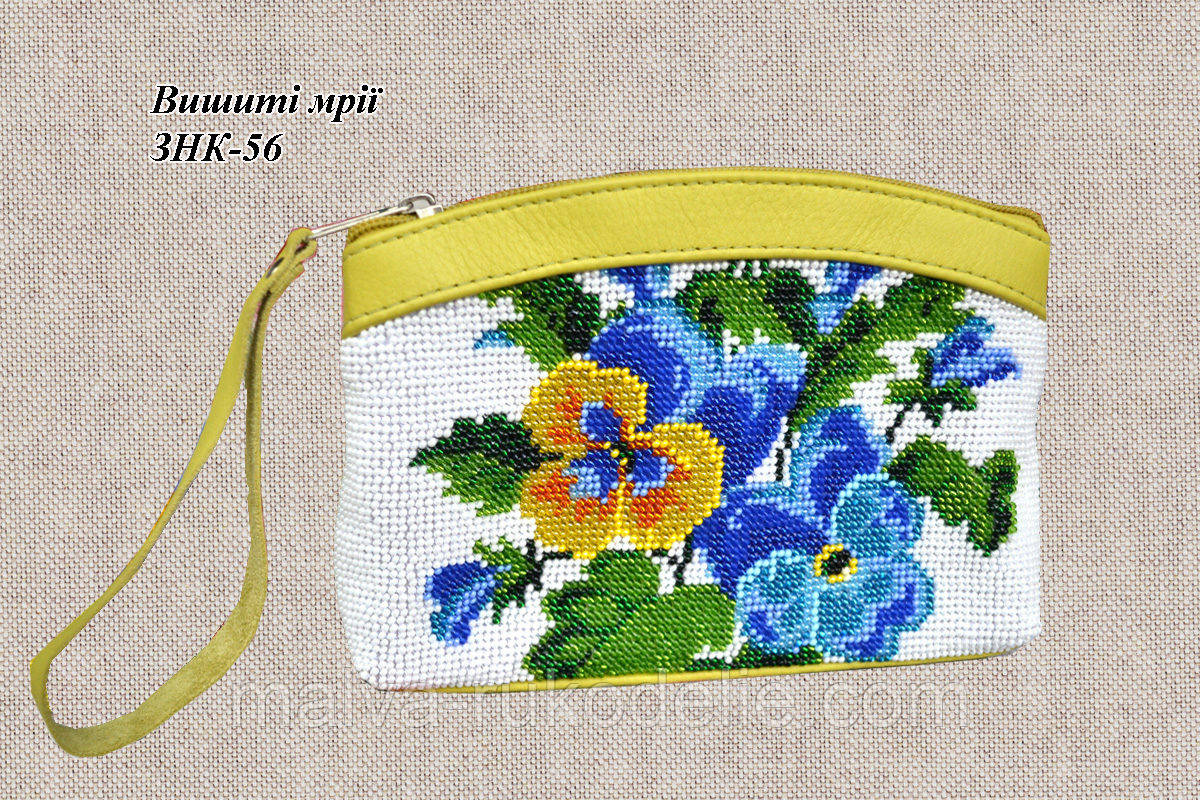 Косметичка-заготовка під вишивку ЗНК-56 (шкіра/шкіра) Шкіра