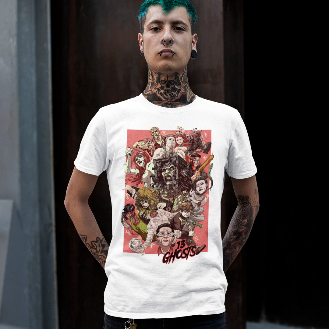 Футболка унісекс Thirteen Ghosts (13 Ghosts) XS білий, фото 1