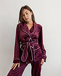 Піжама жіноча Модельєр 7891 46 Сірий (14181) 14170, 46, Бордовий, фото 2