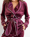 Піжама жіноча Модельєр 7891 46 Сірий (14181) 14170, 46, Бордовий, фото 3