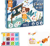 Набір пальчикові фарби (12 кольорів + 30 карток) від Obetty, фото 2