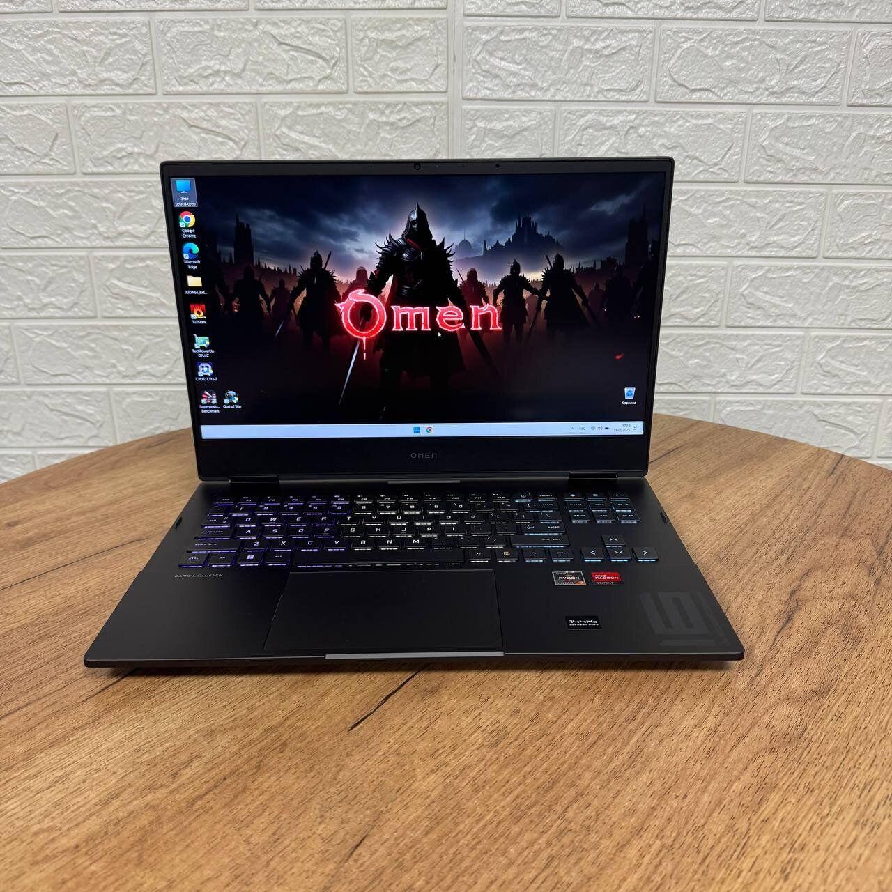 Б/в Ігровий ноутбук Б-клас HP Omen 16-n0033dx 16.1" 1920x1080| Ryzen 7 6800H| 16GB RAM| 512GB SSD NVMe| Radeon RX 6650M 8GB