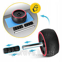 Ролик (гімнастичне колесо) для преса 4FIZJO Ab Wheel XL Black/Red (P-5907739312747), фото 3