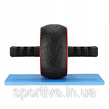 Ролик (гімнастичне колесо) для преса 4FIZJO Ab Wheel XL Black/Red (P-5907739312747), фото 5