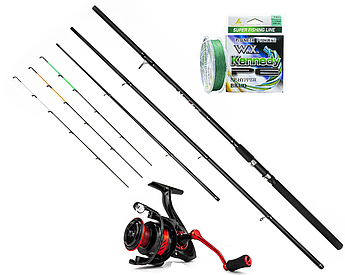 Фідерний готовий набір Magista 3,60 м тест 50/100/150 г + Катушка + Шнур