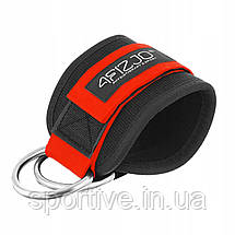 Манжети для тяги 4FIZJO Ankle Strap 2 шт Black/Red (P-5907739314819), фото 4