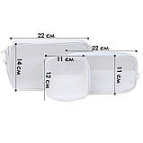 Косметички Lesko F007 3 шт White 13069-84205, фото 4