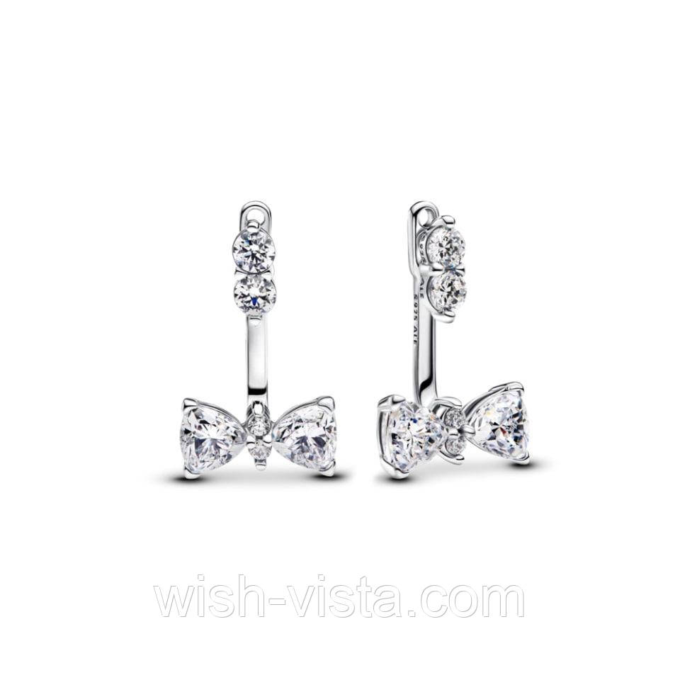 Сережки No Brand Сяючий бант трансформери 293543C01 (2541911130), фото 1