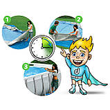 Басейн каркасний прямокутний 10в1 Bestway 56442 404 x 201 x 100 см, фото 3