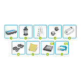 Басейн каркасний прямокутний 10в1 Bestway 56442 404 x 201 x 100 см, фото 4