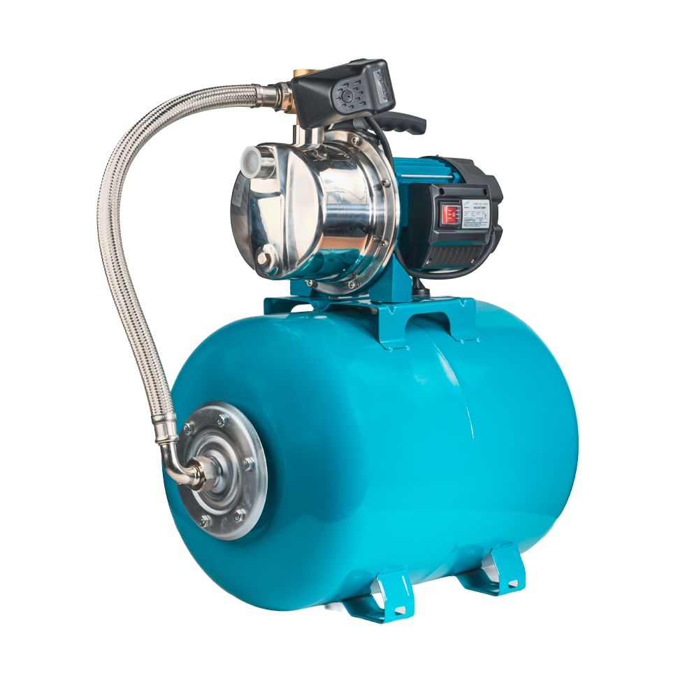 Станція 1.0 кВт Hmax 44м Qmax 73 л/хв неірж (самовсмоктувальний насос неірж) 50 л Україна LEO (775313/50)