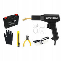 Паяльник для пластику 100W у валізі з аксесуарами та скобами Kraft&Dele KD11296