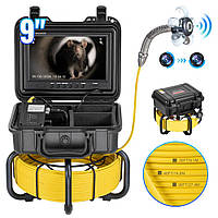 Камера для труб VEVOR, камера для осмотра канализации, 30 м, экран 9 дюймов, 36-кратный зум