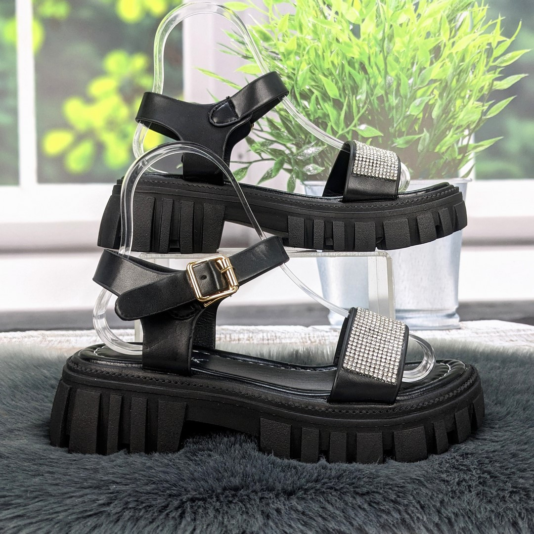 Босоніжки жіночі FDEK чорні на платформі 4930, фото 1