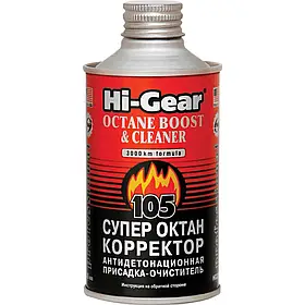 Антидетонаційна присадка-очисник HI-GEAR "Супер октан-коректор" 325 мл (HG3306)