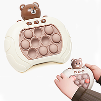 Іграшка антистрес Pop it PRO Bear Brown, від батарейок DS