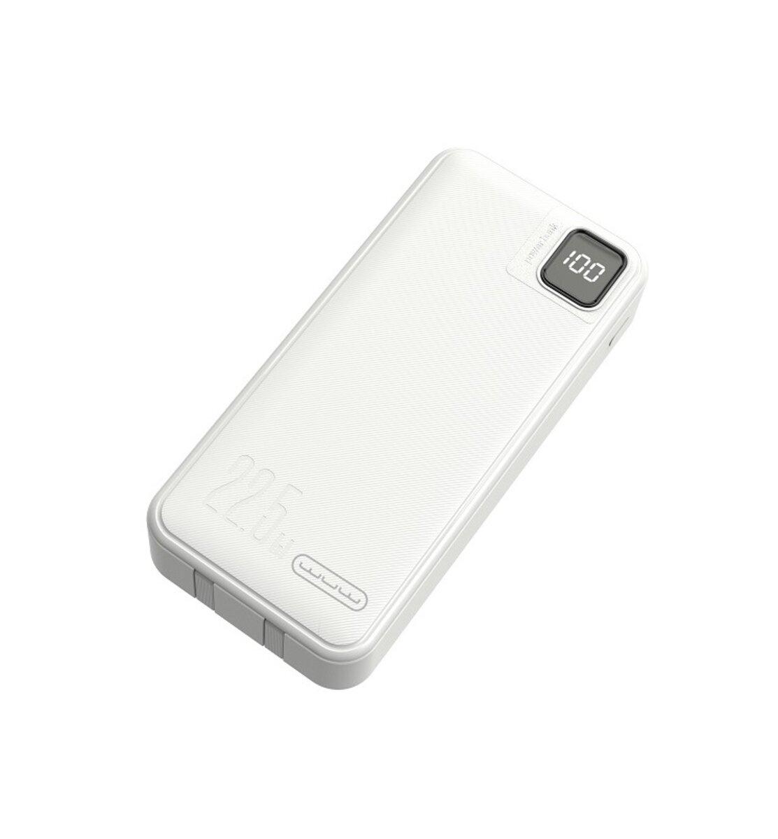 Зовнішній акумулятор WUW Y138 （PD22.5W quick charge) 20000mAh White