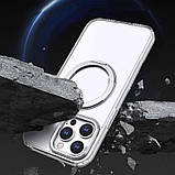 Чохол TPU+PC Empire with MagSafe and Ring для Apple iPhone 15 Pro (6.1") Clear, фото 4