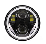 Світлодіодна фара StarLight HP-HLD-12/01 ближнє/дальнє DRL + поворот 5,75" ВАЗ 2106, BMW, Альфа (∅143мм)