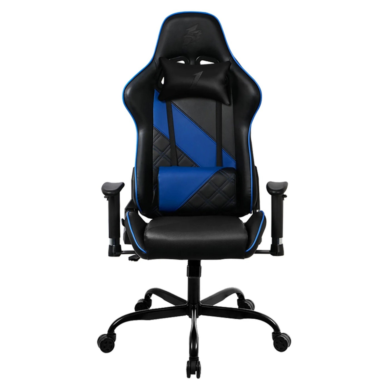 Крісло для геймерів 1stPlayer S02 Black-Blue чорний із синім DS