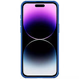 Карбонова накладка Nillkin CamShield Pro для Apple iPhone 15 Pro (6.1") Blue, фото 6