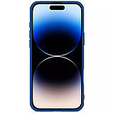 Карбонова накладка Nillkin CamShield Pro Magnetic для Apple iPhone 16 (6.1") Blue, фото 6