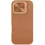 Шкіряний чохол-книжка Nillkin Qin Prop для Apple iPhone 16 Pro (6.3") Brown, фото 3