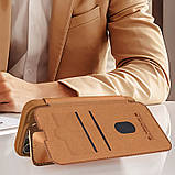 Шкіряний чохол-книжка Nillkin Qin Prop для Apple iPhone 16 Pro (6.3") Brown, фото 6