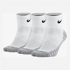 Шкарпетки nike Dri-Fit Max Cushioned (3 ПАРИ) SX5549-100, Білий, Розмір (EU) — 46-50