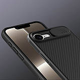 Карбонова накладка Nillkin CamShield Pro для Apple iPhone 16e (6.1") Black, фото 7