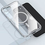TPU чохол Nillkin Nature Pro Magnetic для Apple iPhone 16e (6.1") Безбарвний (прозорий), фото 7