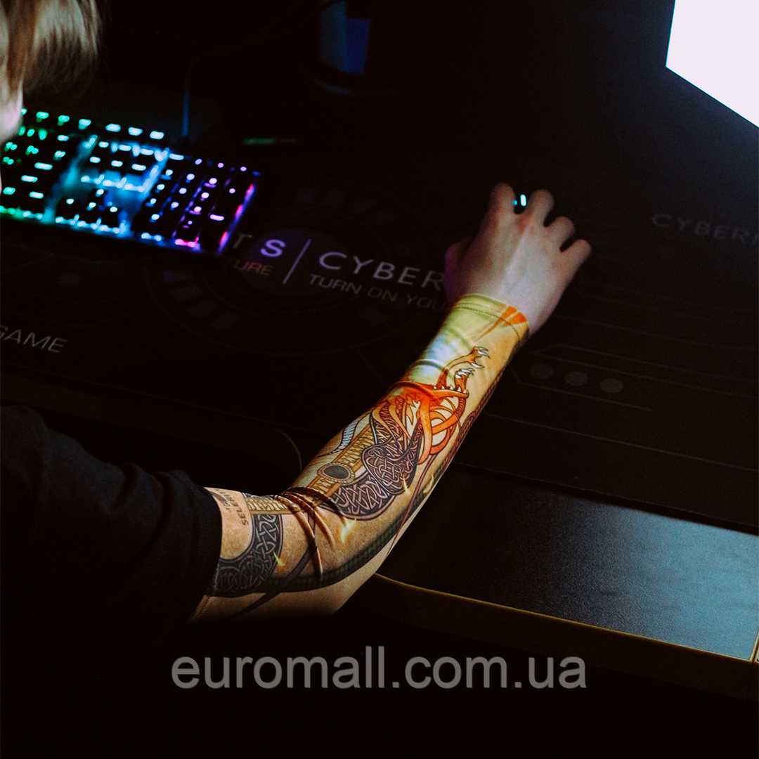 Рукав геймерський Dragon Lore s11DL, Жовтогарячий, Розмір (EU) — S