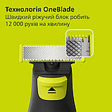 Електроверстат Philips OneBlade QP6506/15 Чорний DS, фото 11