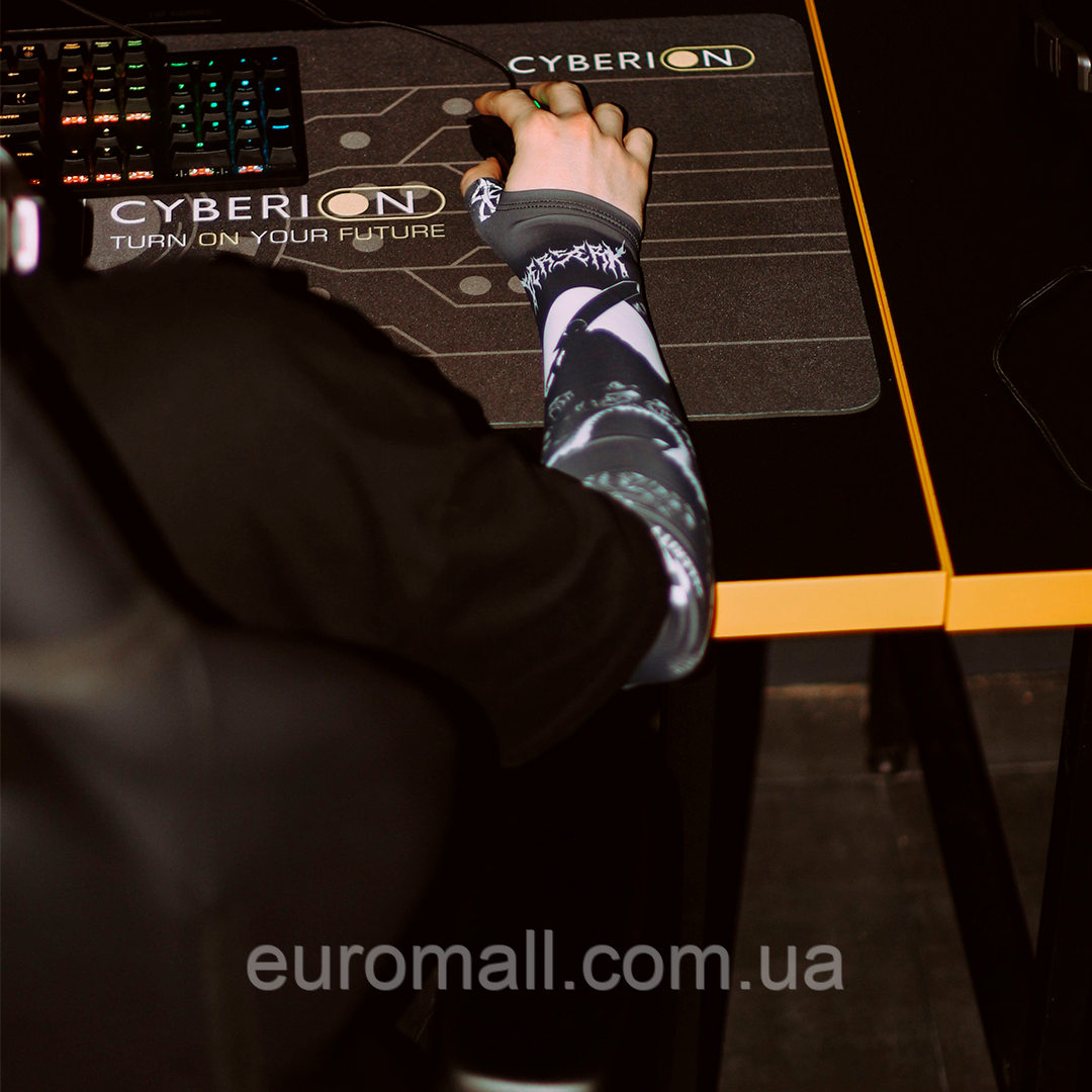 Рукав для комп'ютерних ігор з обрізаною долонею 2.0 Berserk pm01gz, Чорний, Розмір (EU) — S
