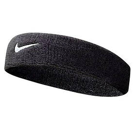 Махрова пов'язка на голову Nike Swoosh Headband NNN07-010, Чорний, Розмір (EU) — 1SIZE