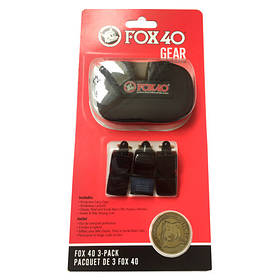 Набір із 3 свісток судових + монета FOX40-6906-0500, Розмір (EU) — 1SIZE