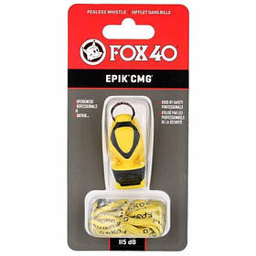 Свисток FOX 40 Original Whistle Epik CMG Safety 8803-0208, Жовтий, Розмір (EU) — 1SIZE