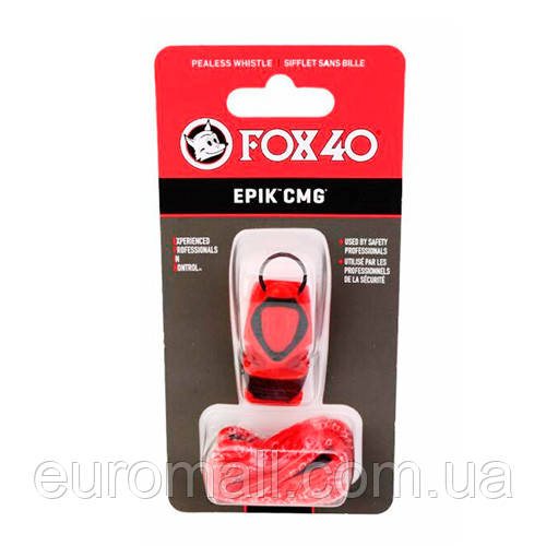 Свисток FOX 40 Original Whistle Epik CMG Safety 8803-0108, Червоний, Розмір (EU) — 1SIZE