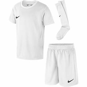 Ігровий комплект дитячий (футболка, шорті, гетри) NIKE CD2244-100, Білий, Розмір (EU) — 122 cm