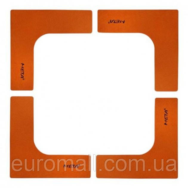 Набір плоских фішок Meta Flat Set of 4 жовтогарячий 25х25 см 4004000101, Жовтогарячий, Розмір (EU) — 1SIZE