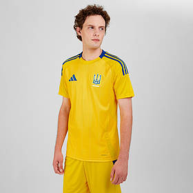 Футболка збірної України з футболу Adidas UKRAINE сезон 24/25 IK2251 (жовтий), Жовтий, Розмір (EU) — 2XL