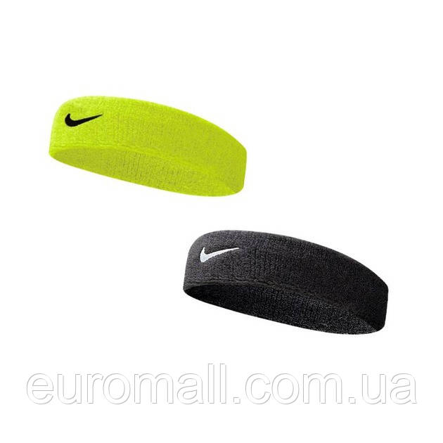Комплект пов'язок Nike 2 (чорна + неон) NNN07-2NB, Неоновий, Розмір (EU) — 1SIZE