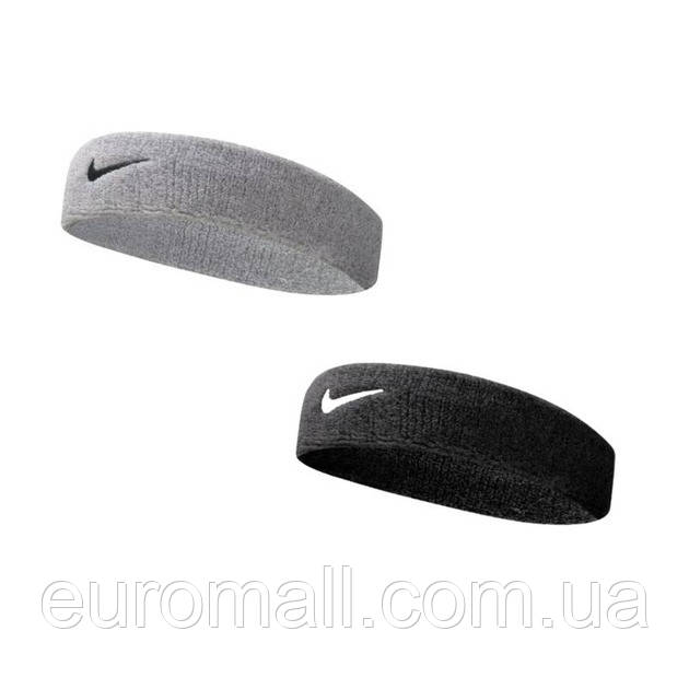 Комплект пов'язок Nike 2 (чорна + сірий) NNN07-010-051, Сірий, Розмір (EU) — 1SIZE