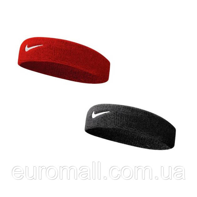 Комплект пов'язок Nike 2 (чорна + червоний) NNN07-010-601, Червоний, Розмір (EU) — 1SIZE