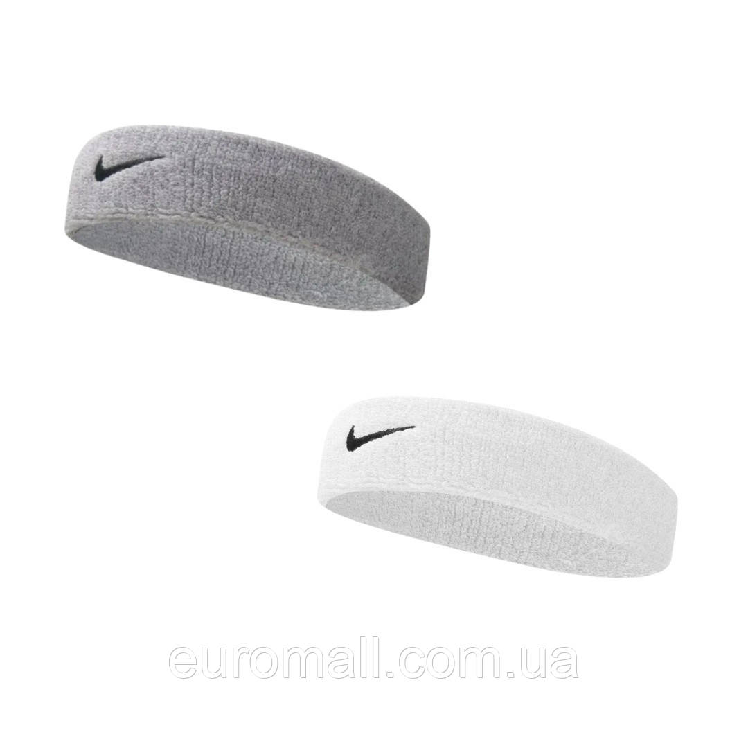 Комплект пов'язок Nike 2 (білий + сірий) NNN07-101-051, Сірий, Розмір (EU) — 1SIZE