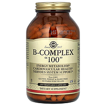 Вітаміни В-100, комплекс, B-Complex "100", Solgar, 250 вегетаріанських капсул