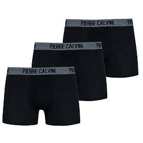 Чоловічі боксерські шорти PIERRE CALVINI Hipster Pack з 3 чорних 6130-B-4, Чорний, Розмір (EU) — 2XL